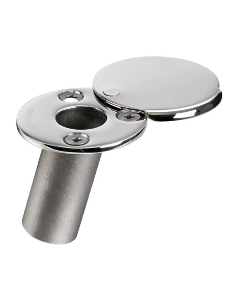 Flexible bimini pole base with water resistant cap - 46.825.02 - 