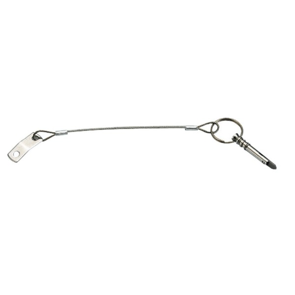 Piastrina inox Ø 6 mm + cavetto inox Ø 1,6 mm + spina inox - 46.116.30 -  2