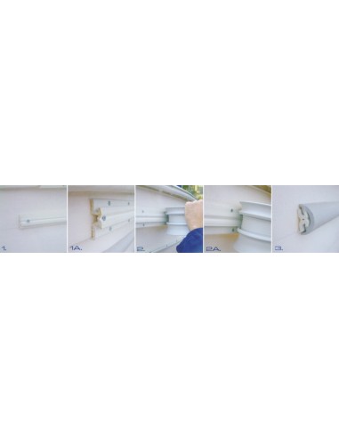 Solo profilo RADIAL 40 mm  GRIGIO - 16 MT - SENZA BASE - 6566087 - 
