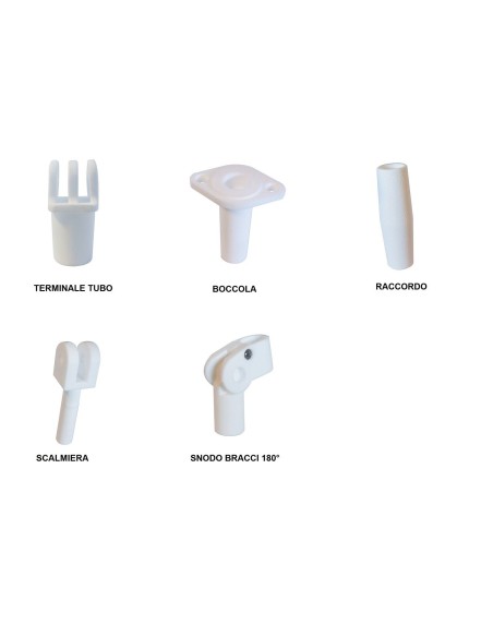 Accessori di ricambio per tendalini, per tubi Ø 22 mm - 46.625.03 - 