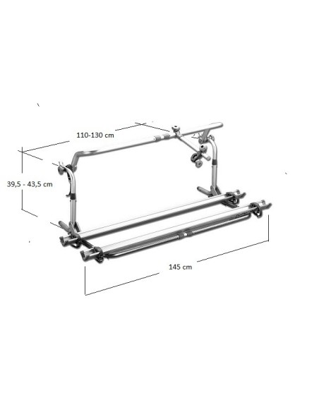 Cycle holder telescopic for all Elnagh Sea vehicles. - O1202405GR - 