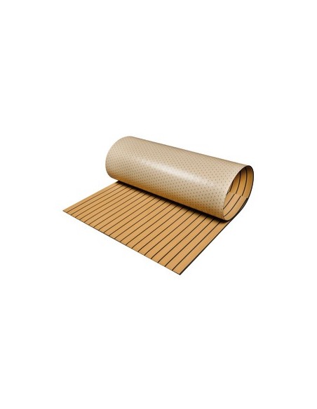 Faux Teak self-adhesive teak-like EVA deck flooring -NATURAL - 65.909.01 - 