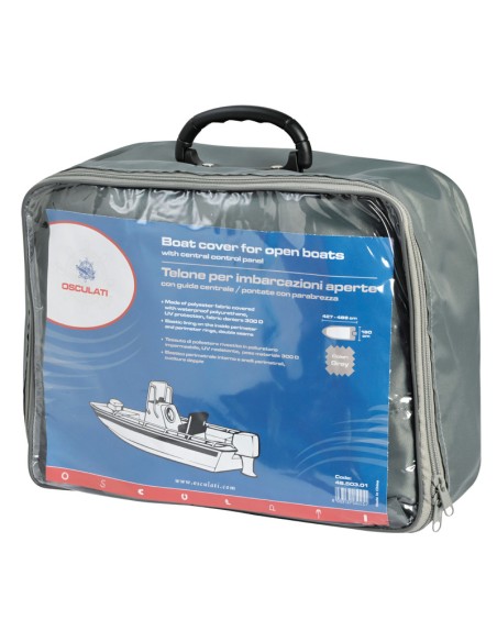 Cover for open hulls with central steering dashboard/decked hulls with windscreen - 46.503.01 - 