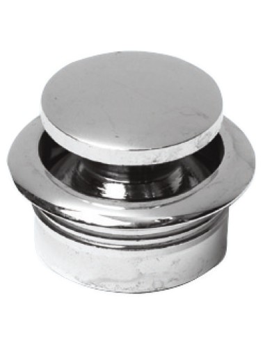 Pomello con ghiera in ottone cromato - 38.181.01 -