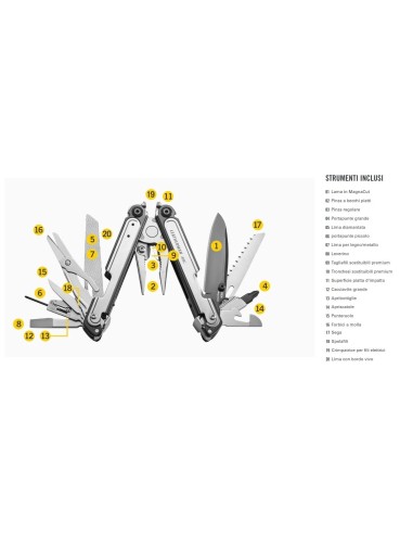 PINZA MULTIUSO LEATHERMAN ARC - 20 UTENSILI - LTG833076 - 