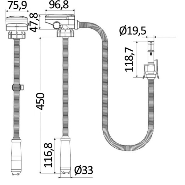 Electric battery pump for liquid transfer - 16.235.00 -  2