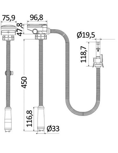 Pompa per travaso liquidi a batteria - 16.235.00 - 
