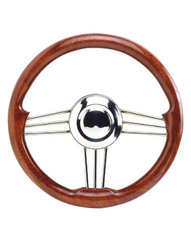 Volante Elite in mogano veniciato ai poliuretani - ø 35 cm - 45.174.35 - 