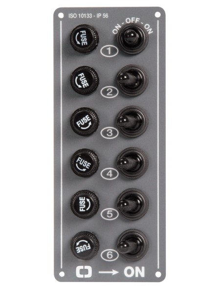 Pannello elettrico verticale 6 interruttori - 14.701.00 - 