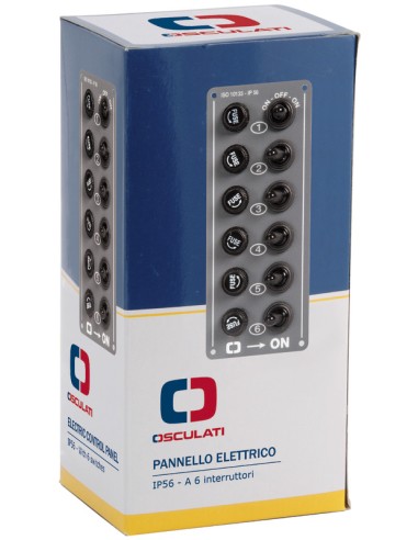 Pannello elettrico verticale 6 interruttori - 14.701.00 - 