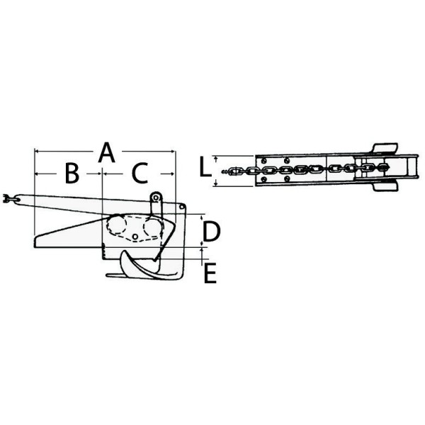 Seesaw roller - 410 mm - Anchorage and Docking - 0133610 2