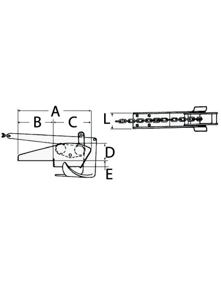 Seesaw roller - 410 mm - Anchorage and Docking - 0133610