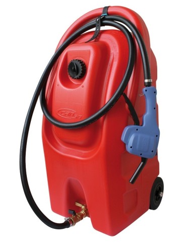 Portable tank with wheels for gasoline - 59lt
