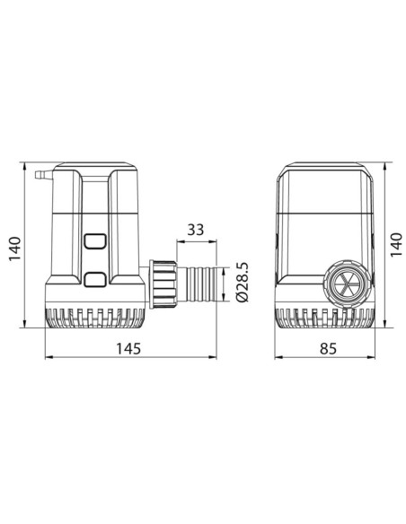 EUROPUMP centrifugal submersible electric pumps - 12V - Pumps 1612202