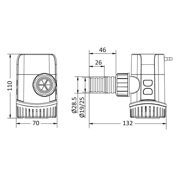 Elettropompa centrifuga ad immersione EUROPUMP II - 12V - Pompe - 1612202 2