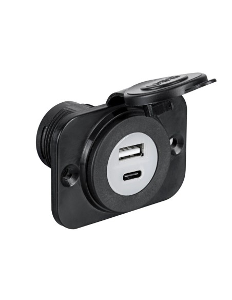 Presa incasso doppia USB + USB C - 12/24v