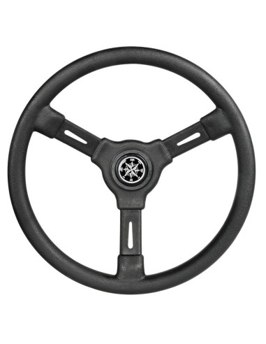3-spoke steering wheel black 355 mm