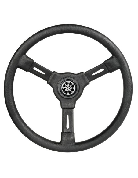 Volante nero a 3 razze con impugnatura anatomica