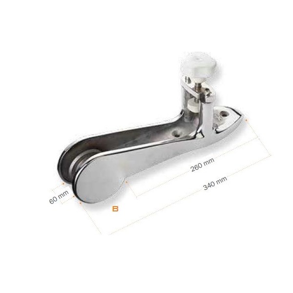 Bow roller AISI 316 mirror polished stainless steel -  - N3534160 2