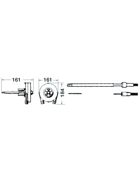 Timoneria rotativa T 85 - Motonautica e Acc. Motore - 4518500