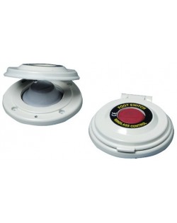 Foot-operated control panel for anchor winch electric control casing white