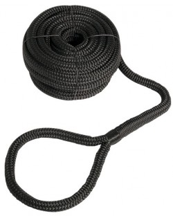 BLACK Mooring line, high-strength, with eye