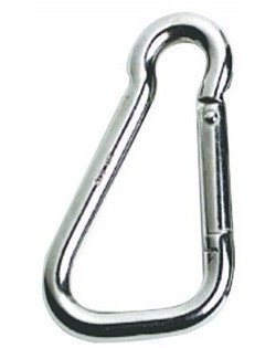 Moschettone in acciaio inox a grande apertura 