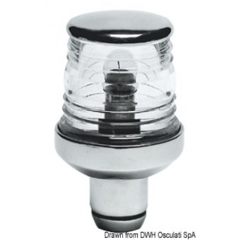 Luce di testa albero Classic 360°in acciaio inox, fino a 20 m 