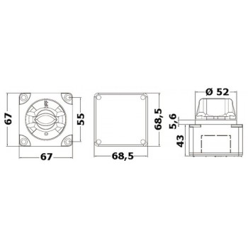 Staccabatteria da appoggio con chiave fissa