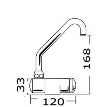 Rubinetto serie Star- MISCELATORE ACQUA CALDA + FREDDA