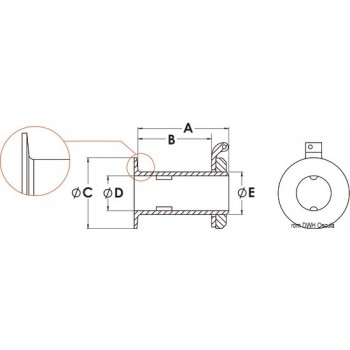 Scarico a mare a filo tutto filettato