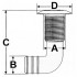 Nylon seacocks with 90° elbow - 1"