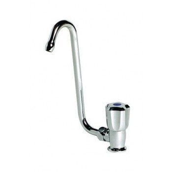 Rubinetto con becco snodato in ottone cromato 