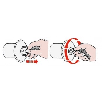 Chromed brass deck filler - 30° angle joint