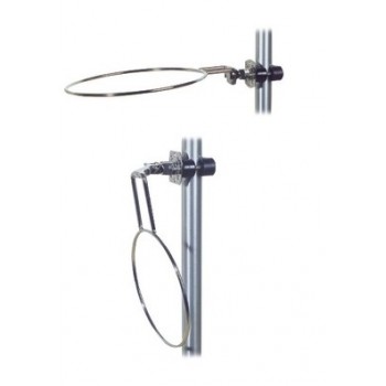 Porta parabordo semplice con 1 anello in Acciaio Inox abbattibile 