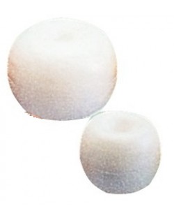 Boa in polietilene con foro passante - BIANCA