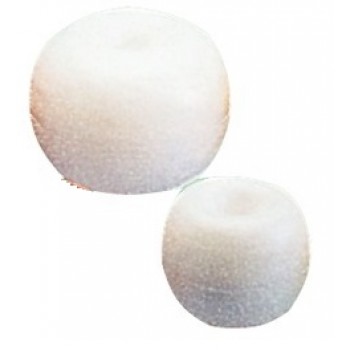 Boa in polietilene con foro passante - BIANCA