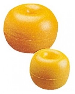 Boa in polietilene con foro passante - GIALLA