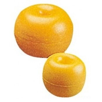 Boa in polietilene con foro passante - GIALLA