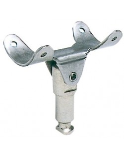 Chromed brass rowlocks for inflatable tender