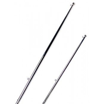 Portabandiera in acciaio inox lucidato a specchio con innesto a scatto