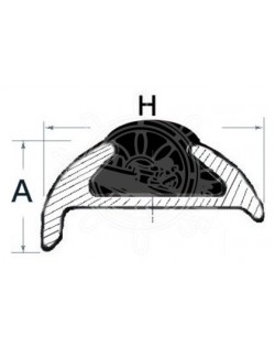 Inserto in PVC flessibile per profilo da 25 mm - 24 mt