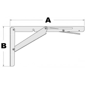 Folding table bracket with lock