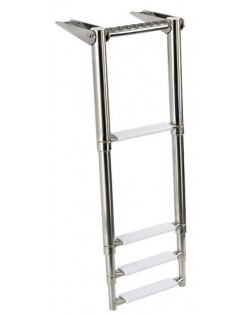 Gangplank telescopic ladder with built-in handle - 4 steps
