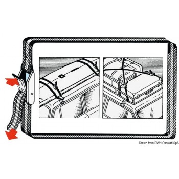 Cinghia in poliestere colorato con fibbia     
