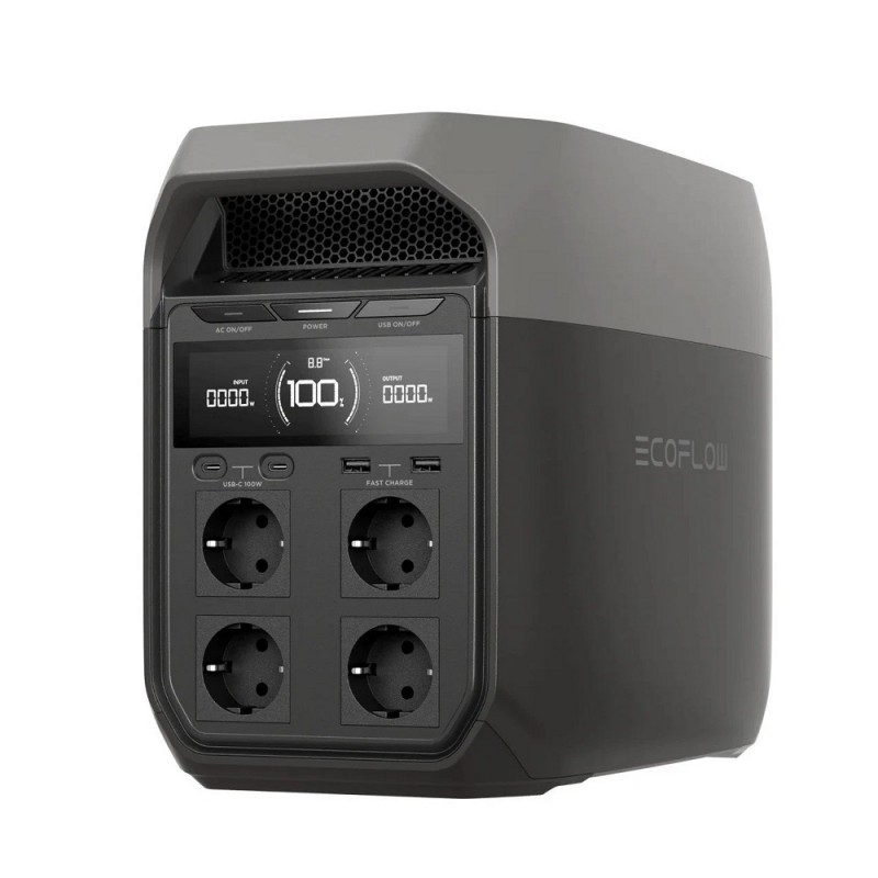 EcoFlow DELTA 3 • GENERATORE PORTATILE AL LITIO PER CORRENTE A 220V 2400W