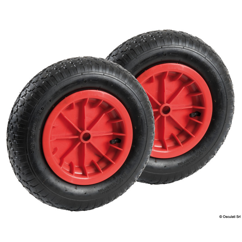 Rubber spare wheels with tire Ø 360 mm