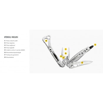 PINZA MULTIUSO LEATHERMAN SKELETOOL - 8 UTENSILI 