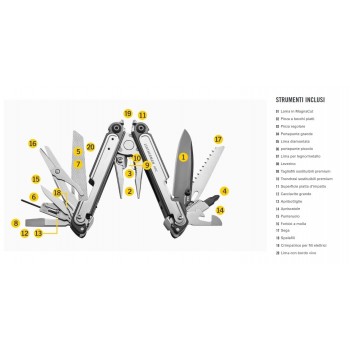 PINZA MULTIUSO LEATHERMAN ARC - 20 UTENSILI 