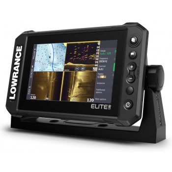 Lowrance Elite 7FS eco/GPS TouchScreen con trasduttore di poppa HDI eco standard frequenza 83 e 200 khz e DownScan Imaging 